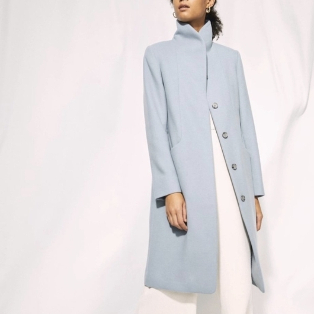Wilfred Light Blue Pea Coat